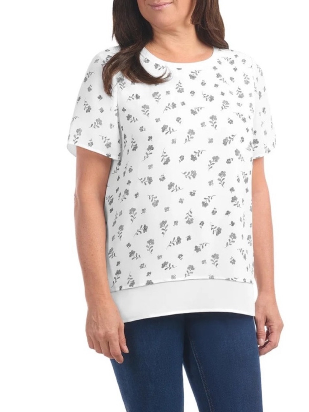 πΈ2/$12πΈ NWT Hilary Radley Double Layer Floral Top Size XXL